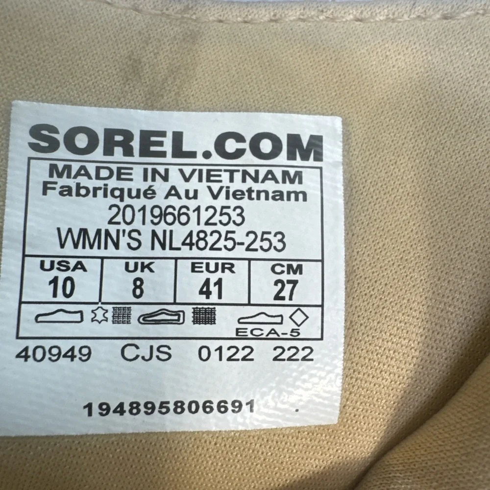 Sorel Kinetic Breakthru Acadia Waterproof Suede Chelsea Boots Tan Women's 10‎